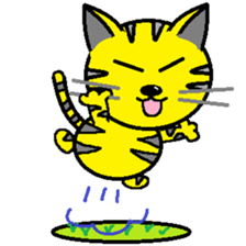 Cat of the park sticker #4216880