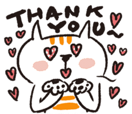 THANK YOU & O.K.  compacted set sticker #4217015