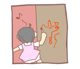 One-year-old girl sticker sticker #4217216
