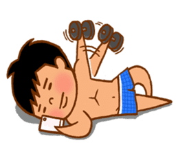 Guys! Let's exercise together! sticker #4218498