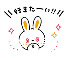 Usa-kko and meeting Sticker sticker #4219243