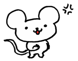 The white mouse sticker #4219831