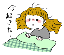 Plait hair girl sticker sticker #4219962