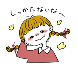 Plait hair girl sticker sticker #4219967