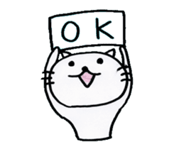 the name of the cat is pochi. sticker #4221020