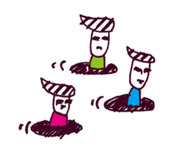 Manhole man 2 sticker #4221192