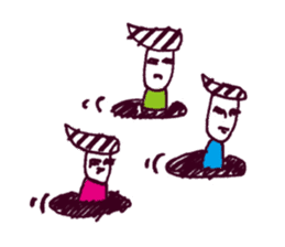 Manhole man 2 sticker #4221192