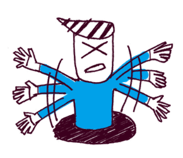 Manhole man 2 sticker #4221218