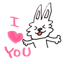 Bilingual Rabbit stickers sticker #4221709