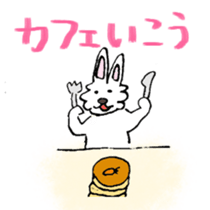 Bilingual Rabbit stickers sticker #4221727
