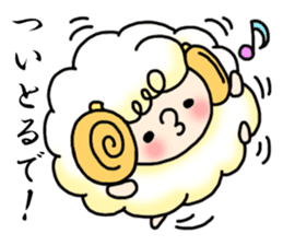 sheep and Kansai dialect from osaka JP sticker #4222216
