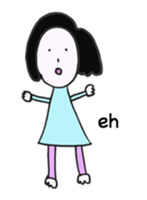 Cute white girl sticker #4222598