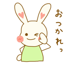 rabbit speaks casual talk and honorific sticker #4222830