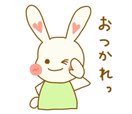 rabbit speaks casual talk and honorific sticker #4222830