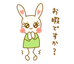 rabbit speaks casual talk and honorific sticker #4222835