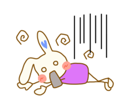 rabbit speaks casual talk and honorific sticker #4222847