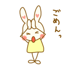 rabbit speaks casual talk and honorific sticker #4222848