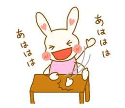 rabbit speaks casual talk and honorific sticker #4222854