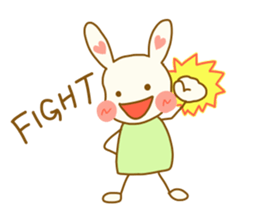 rabbit speaks casual talk and honorific sticker #4222856