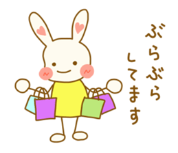 rabbit speaks casual talk and honorific sticker #4222861