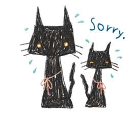 black black CATS sticker #4222989