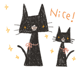 black black CATS sticker #4222990