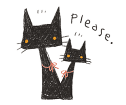 black black CATS sticker #4222991