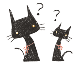 black black CATS sticker #4222993