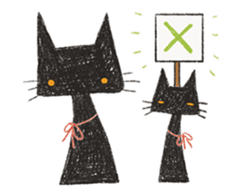 black black CATS sticker #4222995