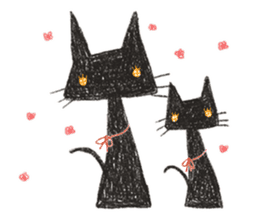 black black CATS sticker #4222999