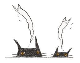 black black CATS sticker #4223004