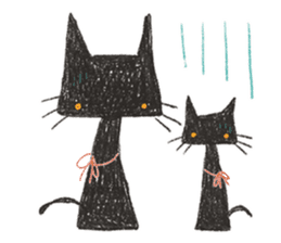 black black CATS sticker #4223005