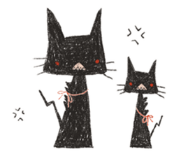 black black CATS sticker #4223006