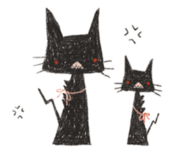 black black CATS sticker #4223006