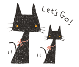 black black CATS sticker #4223010