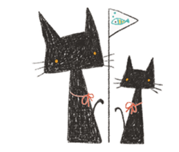 black black CATS sticker #4223011