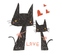 black black CATS sticker #4223018