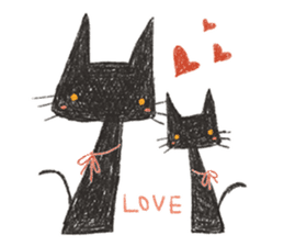 black black CATS sticker #4223018