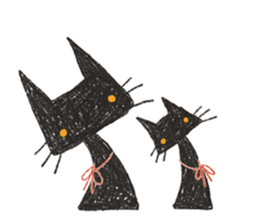 black black CATS sticker #4223019