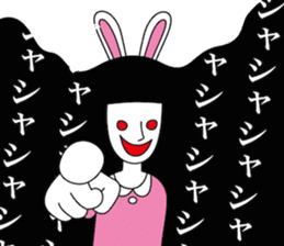 Girl of irreverent rabbit 2 sticker #4223364