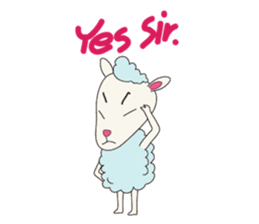 Sheep Dolly Sticker sticker #4224051