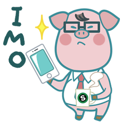 Poggy the 3 Big Pigs (English Sticker)