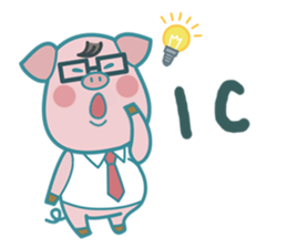 Poggy the 3 Big Pigs (English Sticker) sticker #4224264