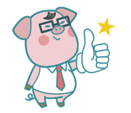 Poggy the 3 Big Pigs (English Sticker) sticker #4224265