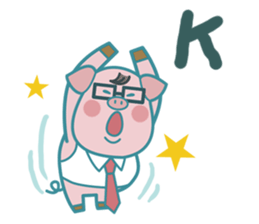 Poggy the 3 Big Pigs (English Sticker) sticker #4224266