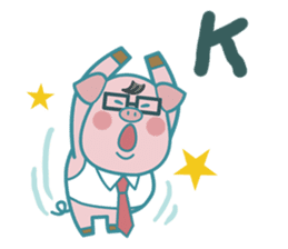 Poggy the 3 Big Pigs (English Sticker) sticker #4224266