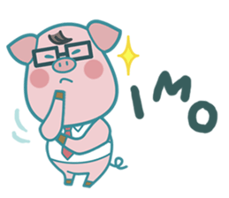 Poggy the 3 Big Pigs (English Sticker) sticker #4224267