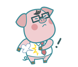 Poggy the 3 Big Pigs (English Sticker) sticker #4224269