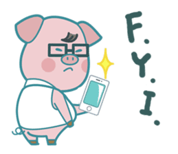 Poggy the 3 Big Pigs (English Sticker) sticker #4224270