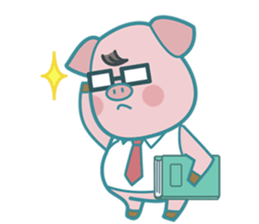 Poggy the 3 Big Pigs (English Sticker) sticker #4224272